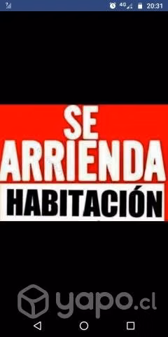 Arriendo pieza en cómodo departamento