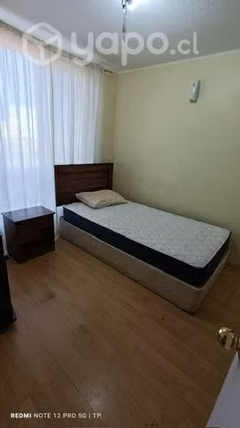 Pieza amoblada cerca Inacap